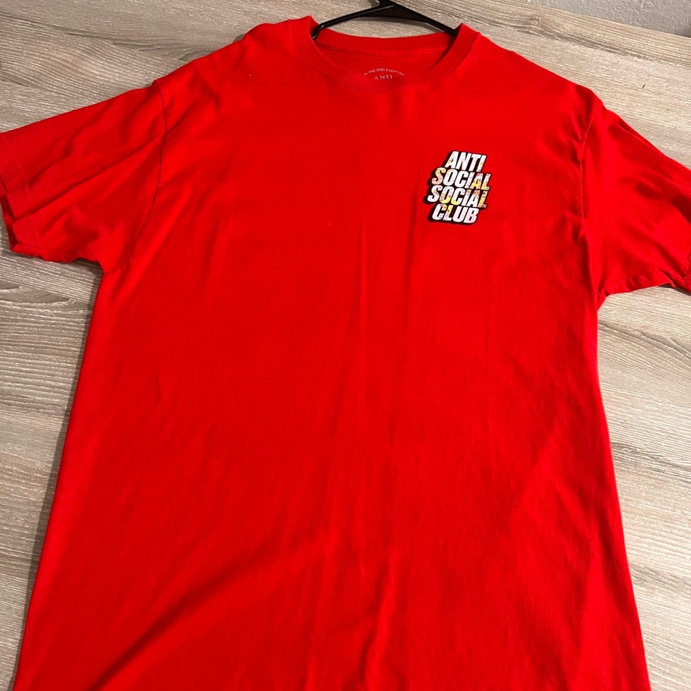 Anti-Social-Social-Club World Map Red Tee